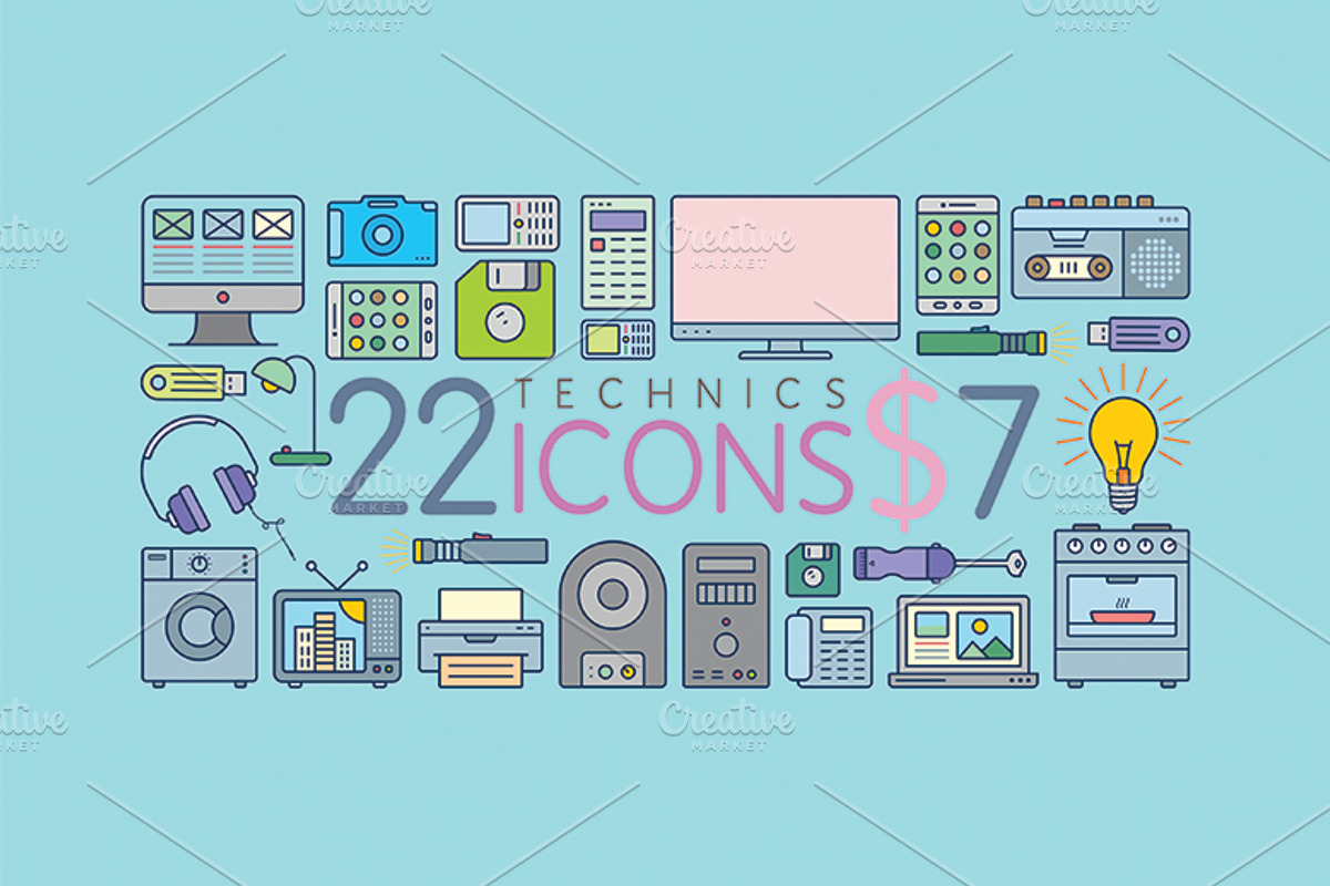 22 Amazing Appliances Icons, an Icon by Babic Goran (Photo 1 of 2)