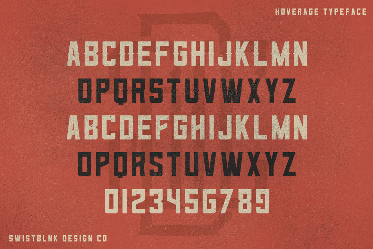 Hoverage Typeface preview 4