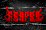 AlesA Modern Metal Horror Font, a Blackletter Font by dansdesign (Thumbnail 6 of 7)