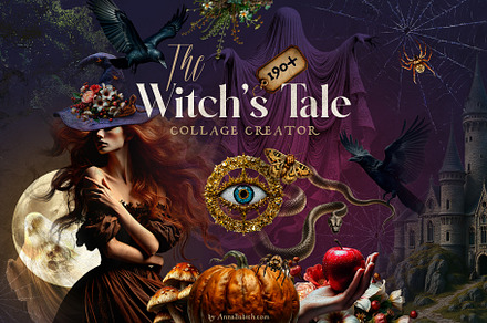 The Witch's Tale Mystical Collage