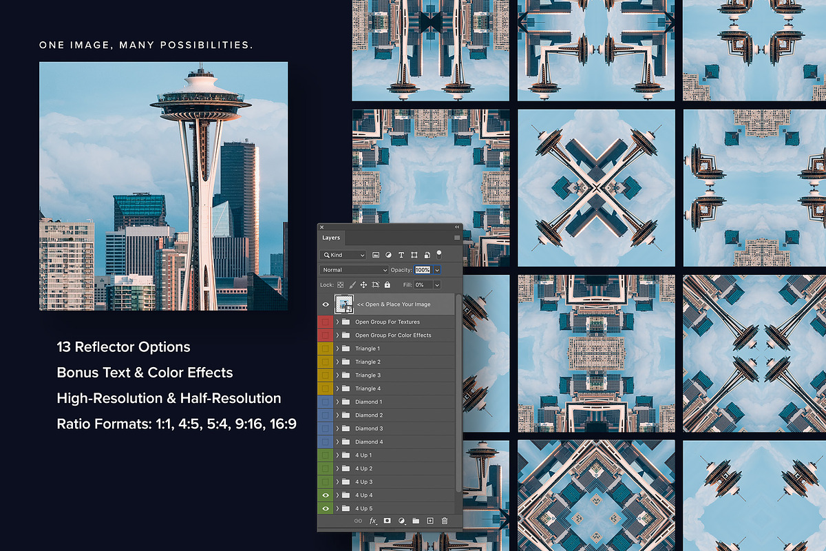 Reflector | Easy Kaleidoscope Effect, a Layer Style Add-On by joecavazos.com (Photo 2 of 5)