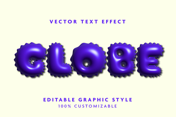 Glossy Inflate Balloon Text Effect preview 3