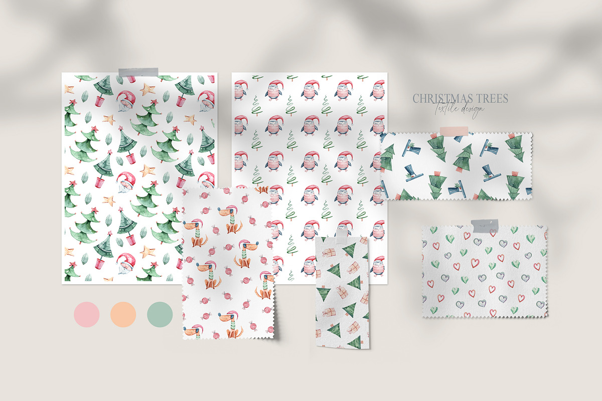 Christmas digital paper pack, a Pattern Graphic by Tiana Geo (Photo 2 of 6)