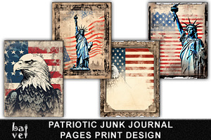 Distressed Patriotic Junk Journal