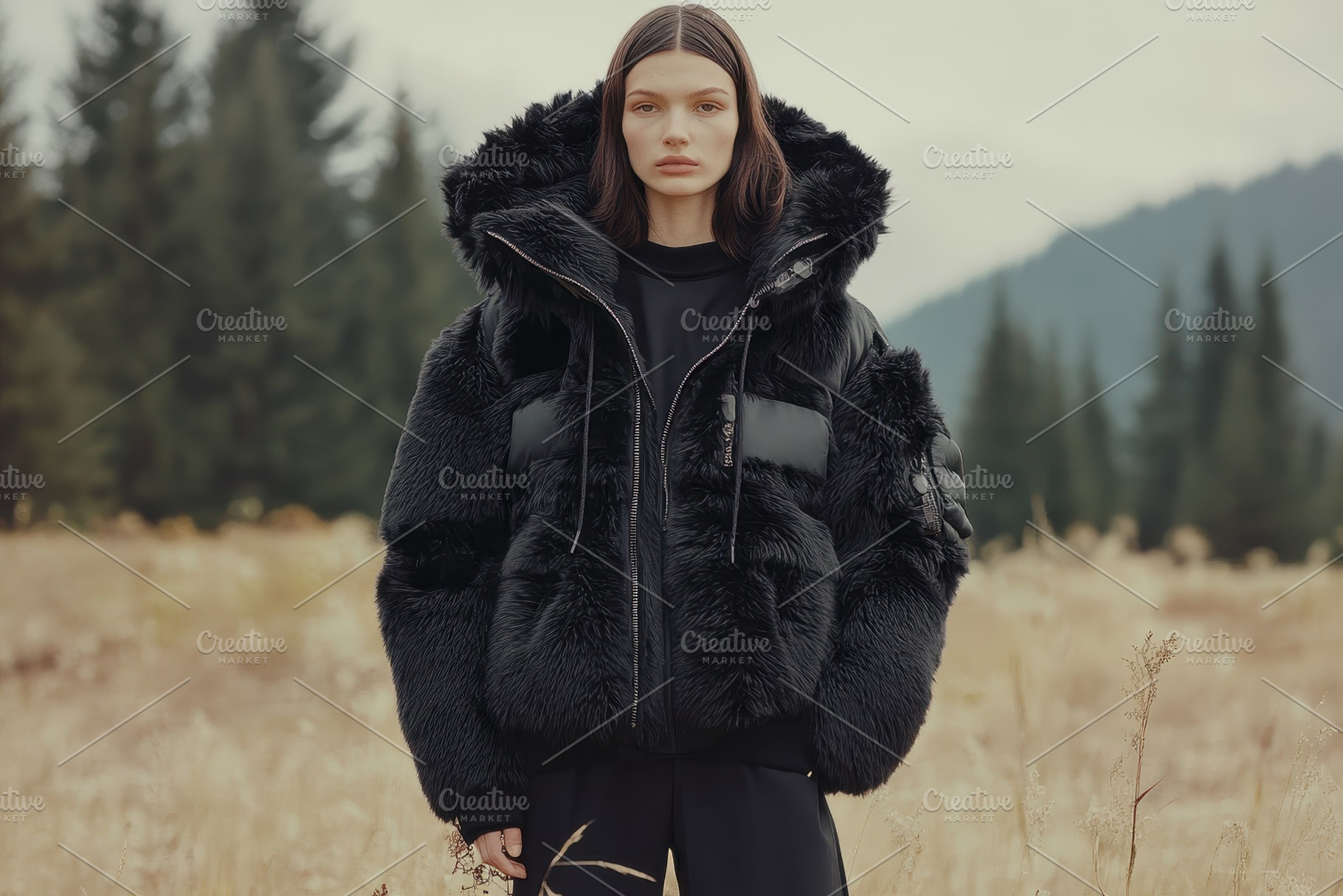 Unique bear paw jacket showcases, a Photo by Pavel_design