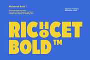 Richocet Bold Font, a Sans Serif Font by Glyphminds Studios (Thumbnail 1 of 7)