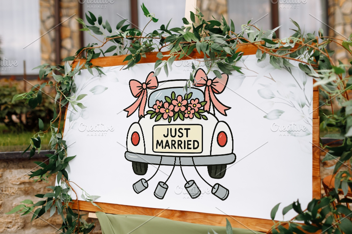 Wedding Clipart Bridal Collection, a Decorative Illustration by QM_ART (Photo 5 of 7)