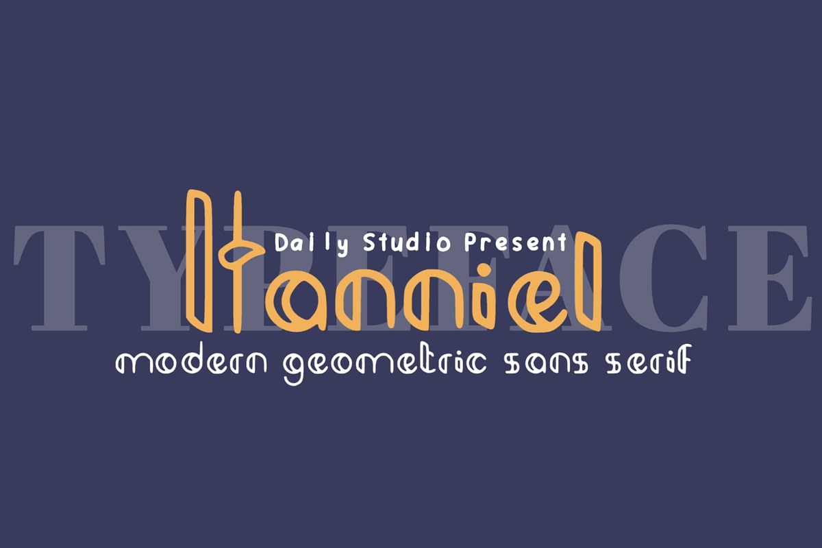 Hanniel, a Sans Serif Font by Daily Studio (Photo 1 of 6)