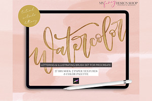 Procreate Watercolor Brush Set