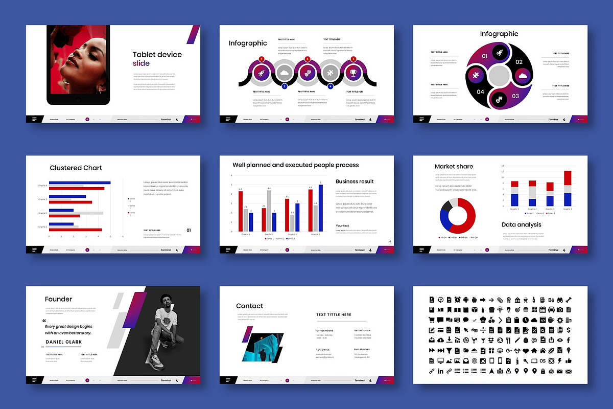 Terminal – Business PowerPoint, a Presentation Template by Dens Creative Studio (Photo 5 of 6)