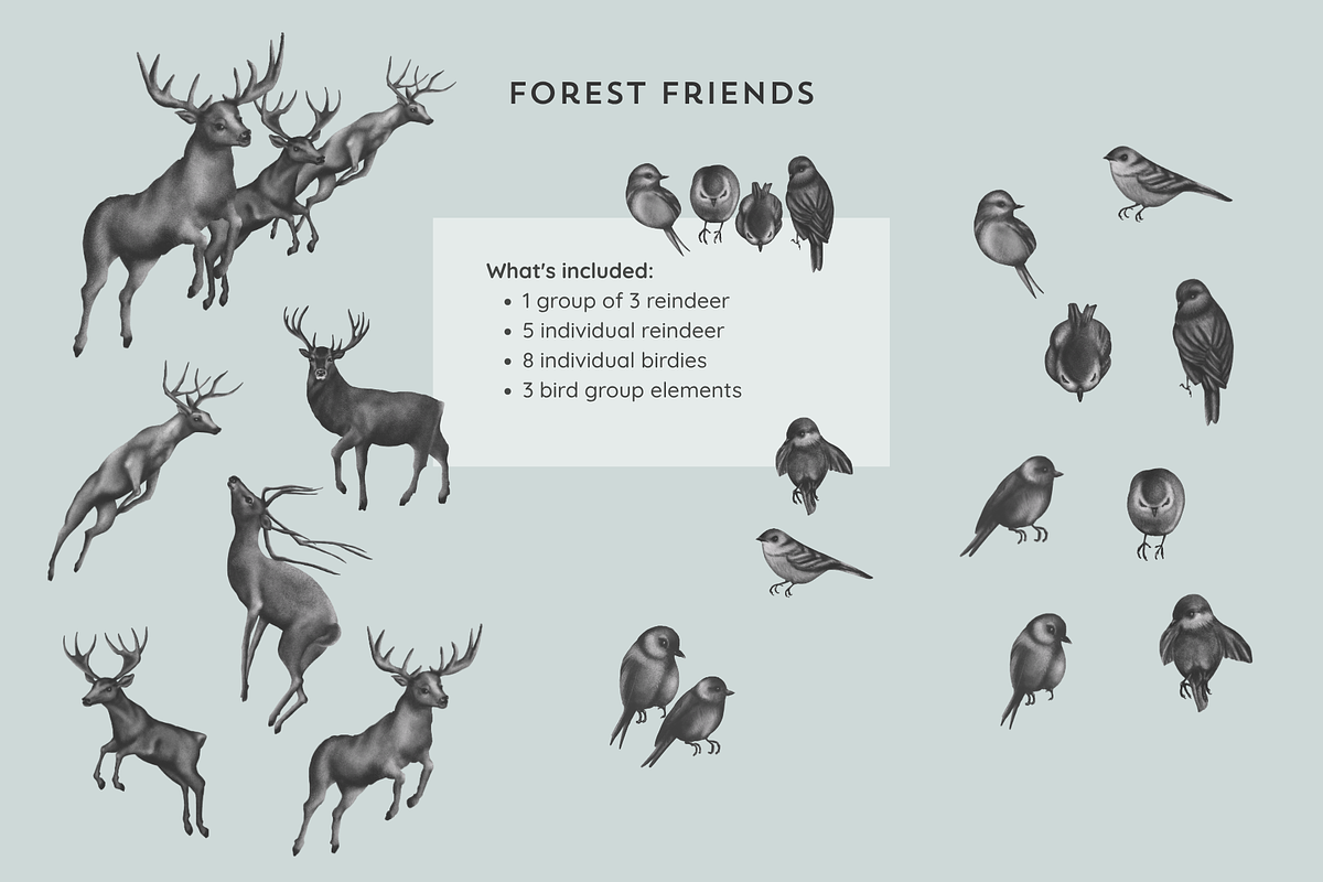 Winter Tales Collection, a Seasonal Illustration by StudioLapis (Photo 3 of 10)