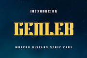 Genleb Modern Font, a Sans Serif Font by alanwarstd (Thumbnail 1 of 5)