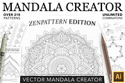 ZenPattern Mandala Creator for Ai, a Plug-in Add-On by Drifter Studio (Thumbnail 1 of 6)