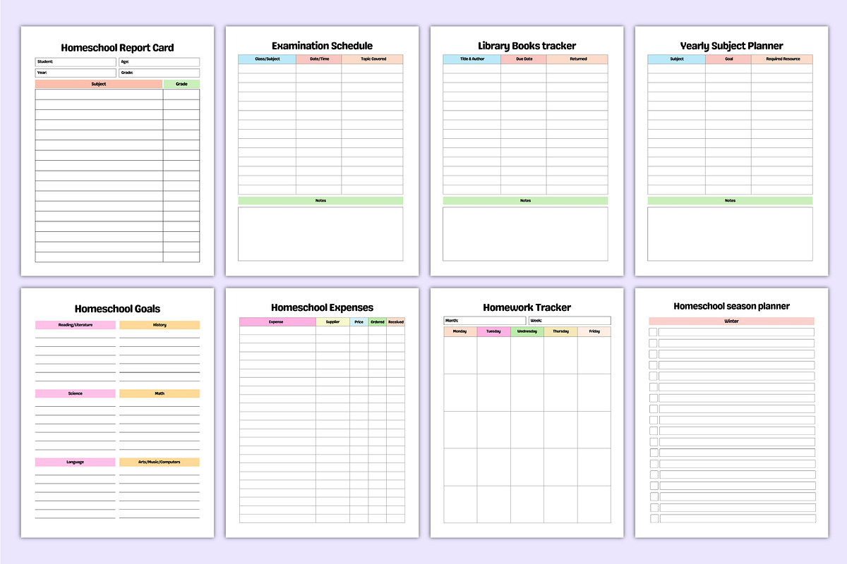 Home School Planner Canva Template