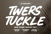 Twers Tuckle Hand Drawn Marker Font