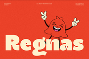 Regnas – Bold Retro Inktrap Font, a Sans Serif Font by RagamKata (Thumbnail 1 of 10)