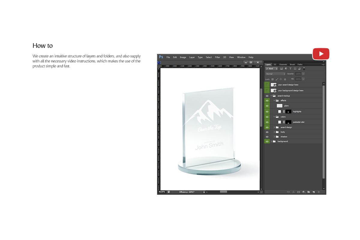 Glass Award Mockups, an Advertising Mockup by rebrandy (Photo 10 of 10)