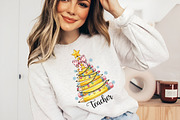Christmas Pencil Tree Teacher Png, an Illustration by Designworld (Thumbnail 2 of 5)
