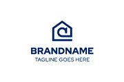Letter A Home Monoline Logo, a Branding & Logo Template by Pray Art Design Studio (Thumbnail 1 of 2)