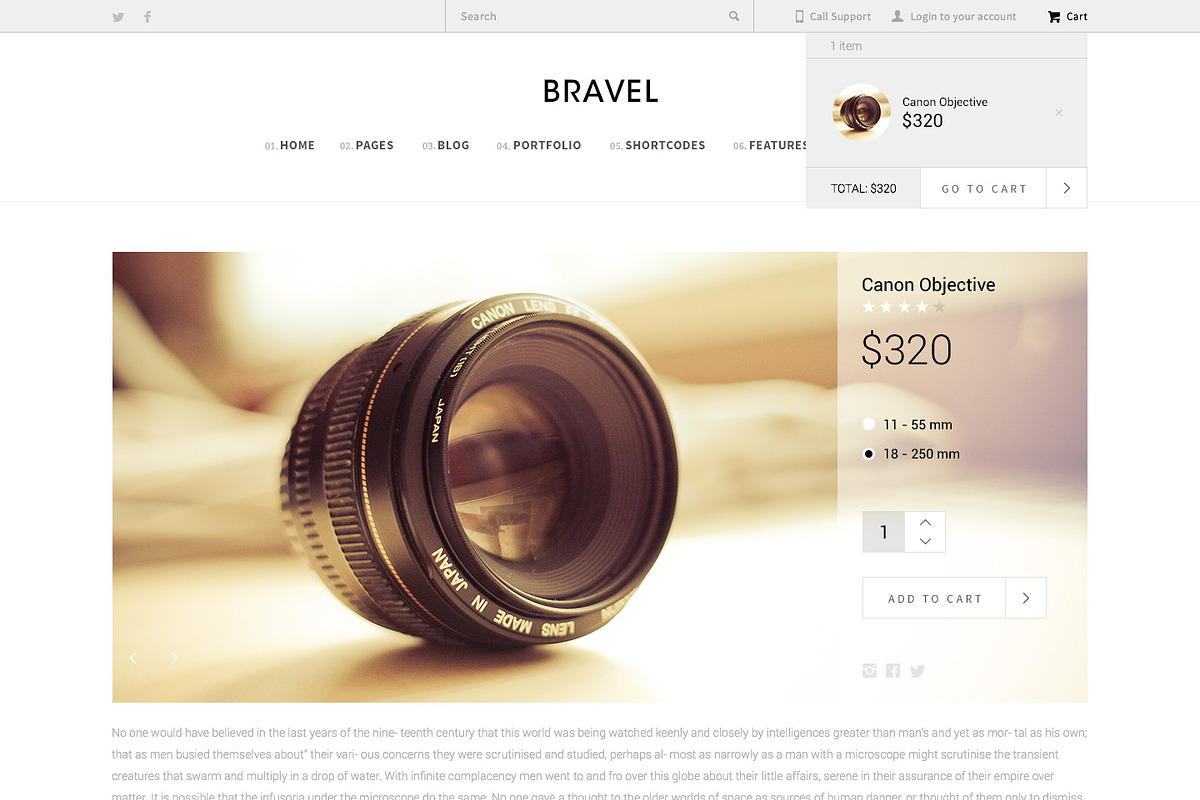 BRAVEL Website Template, a Websites & App Template by vogelsteinshop (Photo 5 of 5)