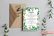 Greenery wedding Invitation Suite, an Invitation Template by Beyond Muse (Thumbnail 3 of 10)