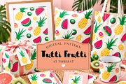 Tutti Frutti fruit pattern, a Pattern Graphic by Kiwi Fruit Punch (Thumbnail 2 of 4)