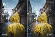 Rain Photoshop Overlays, an Object Graphic by 2SUNS (Thumbnail 6 of 9)