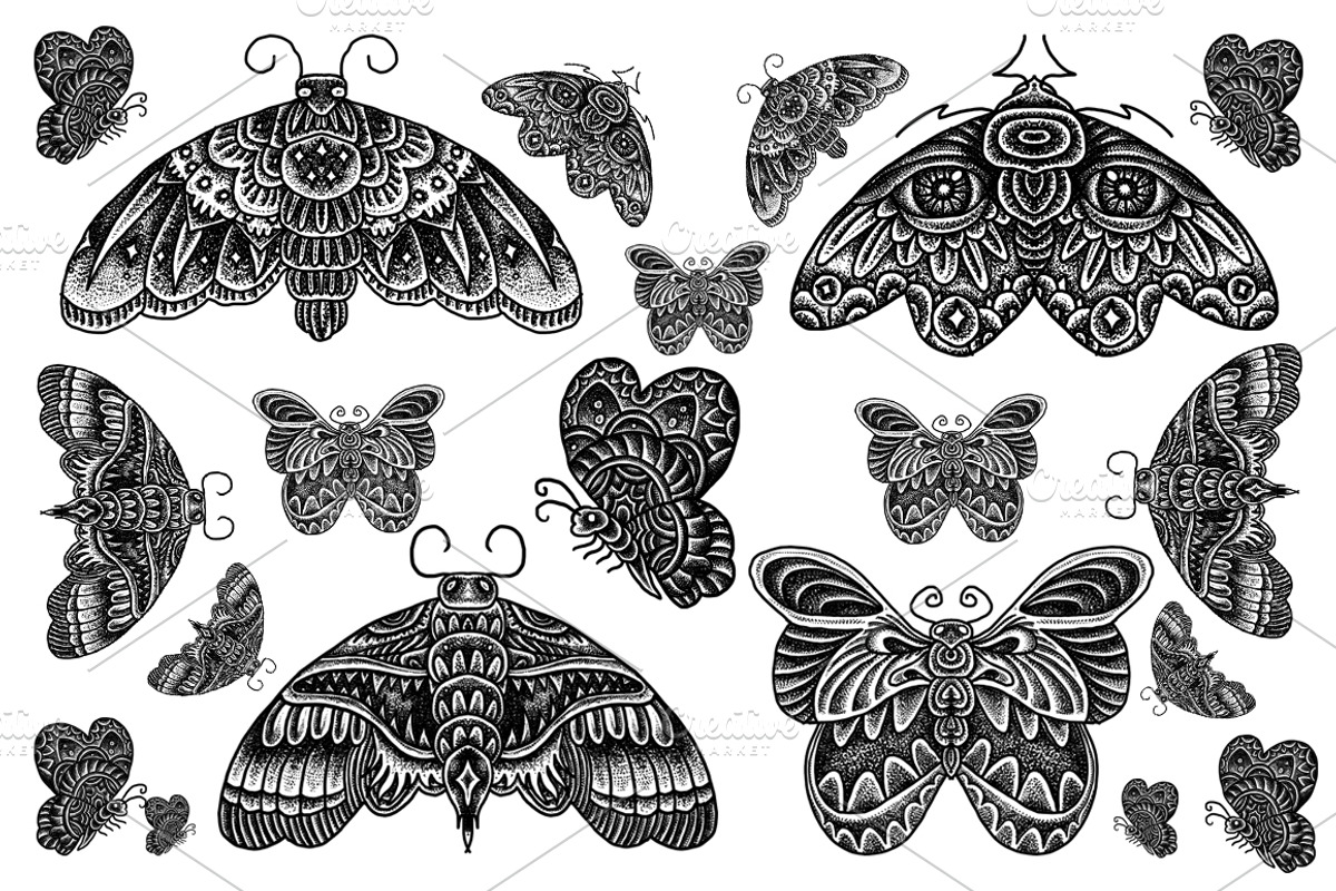 Butterfly Collection, an Animal Illustration by Design by sebrodbrick