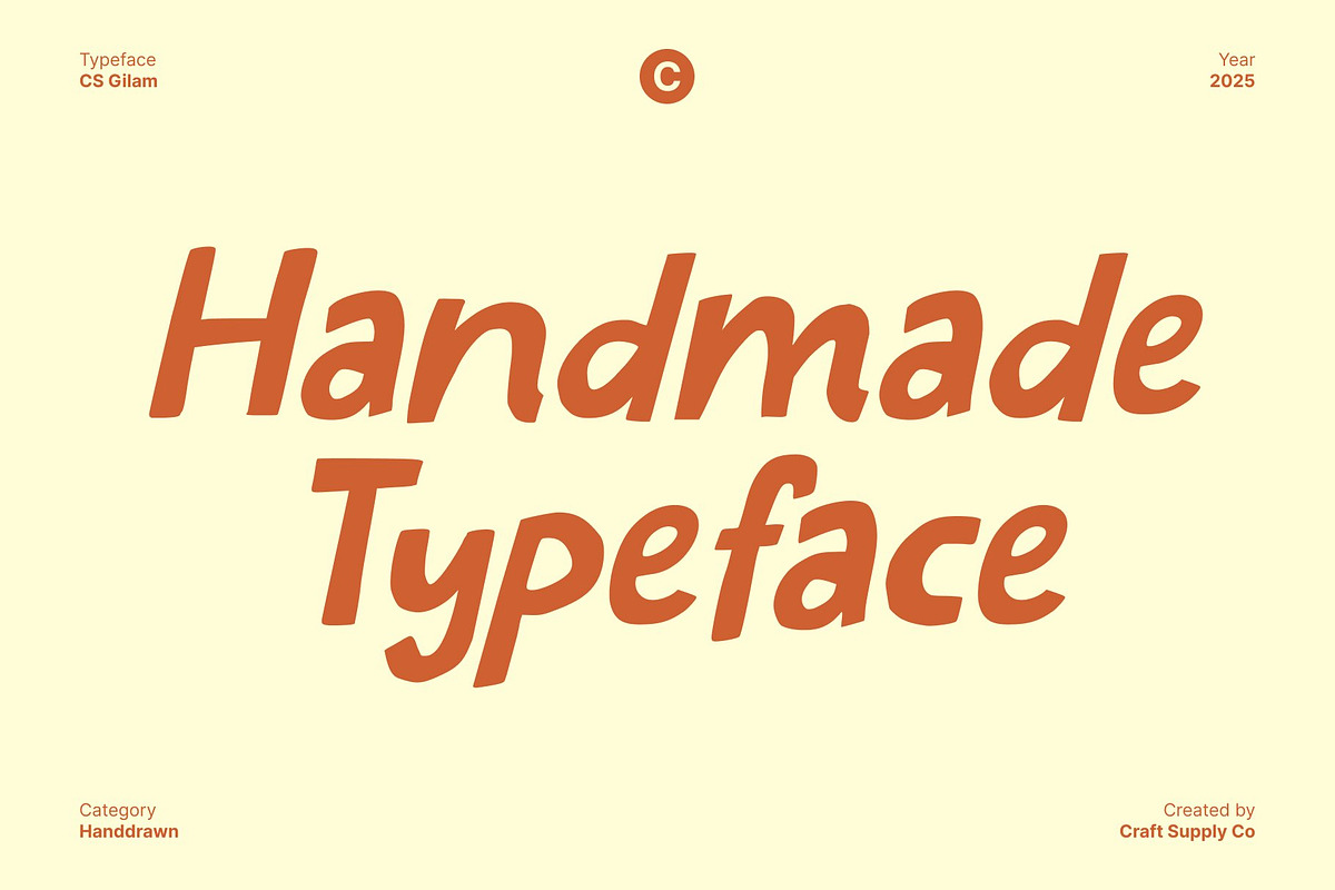 CS Gilam – Quirky Font, a Handwritten Font by Craft Supply Co. (Photo 2 of 8)