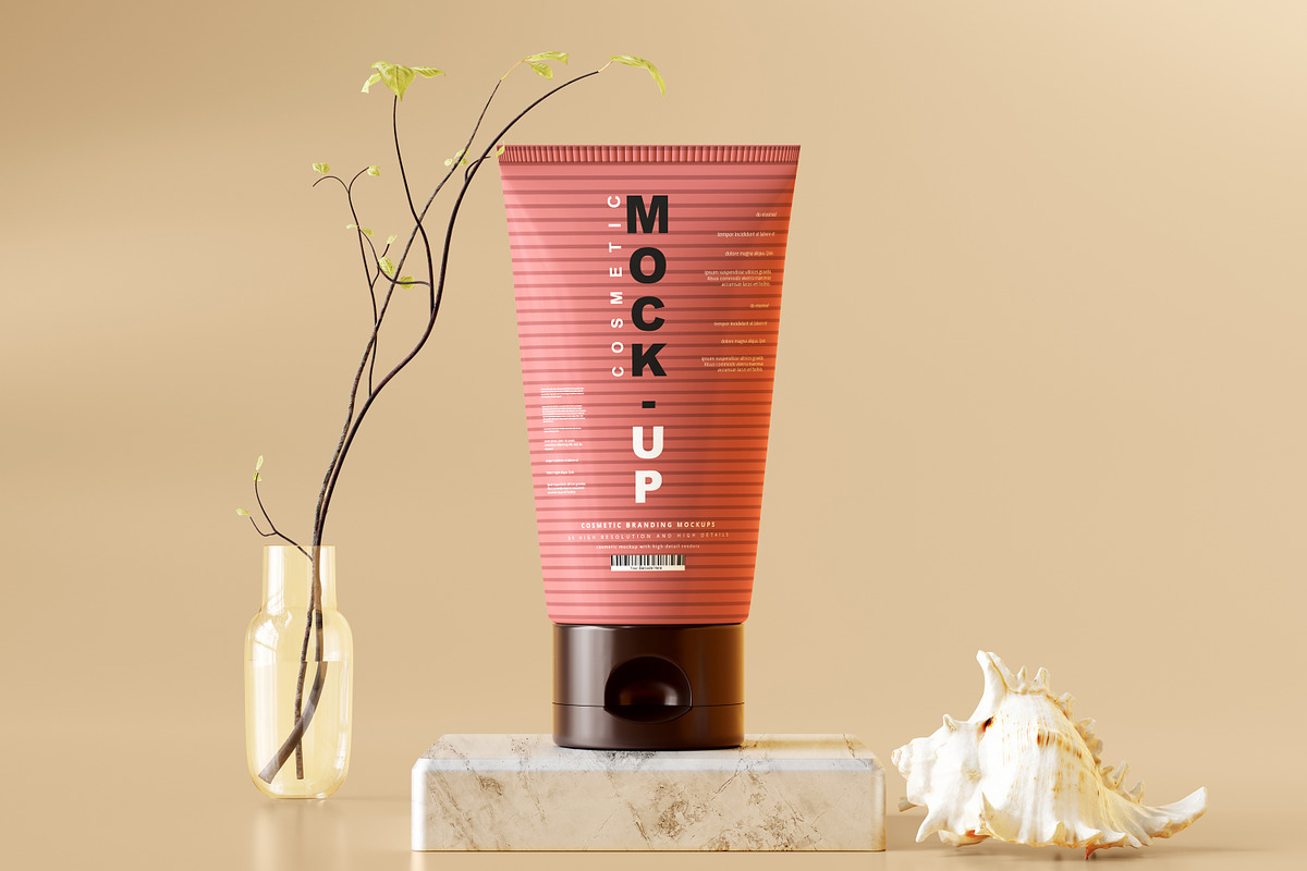 250+ Cosmetic Branding Mockup Bundle, a Cups & Container Mockup by pmvch (Photo 111 of 273)