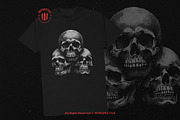 10 Bundle Dark Art Skull Head Pile, an Illustration by Morspective (Thumbnail 2 of 7)