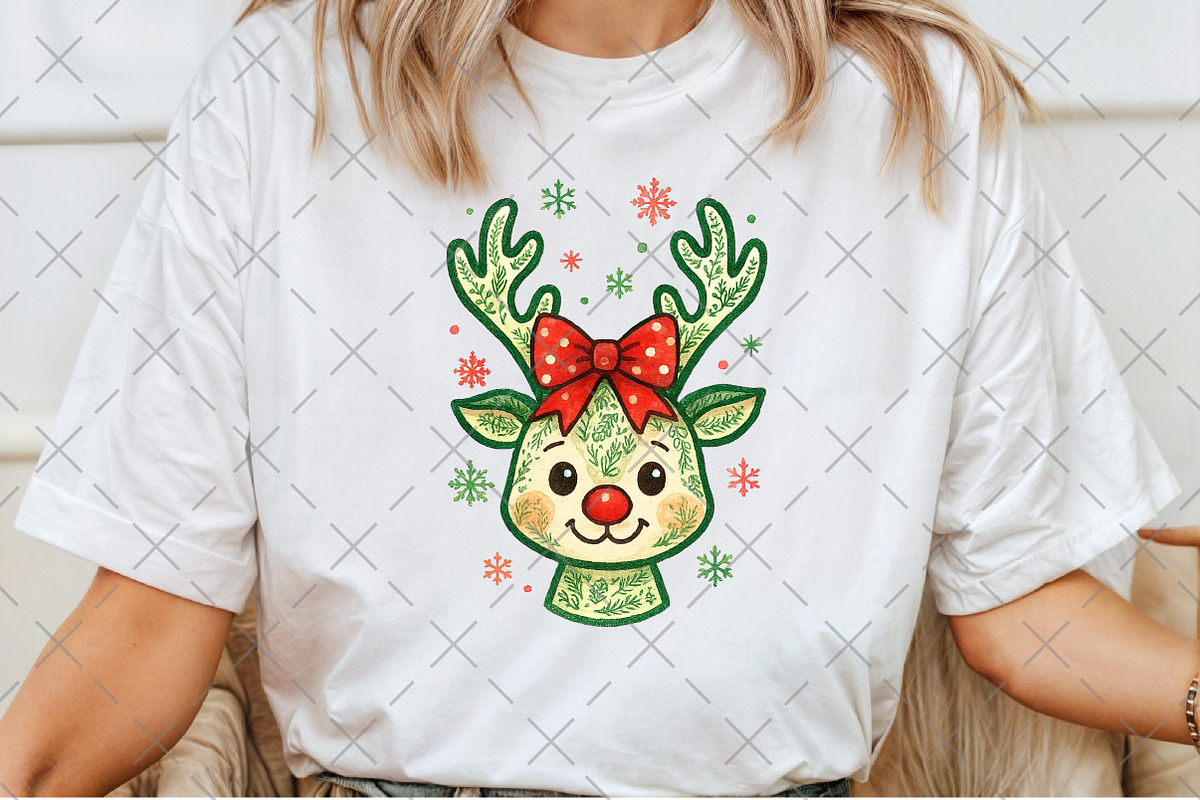 Coquette Green Millennial Christmas, an Illustration by Craft Nest (Photo 3 of 6)