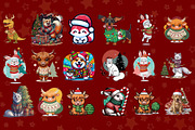 Festive christmas animal character, an Animal Illustration by Sofia's Fashion (Thumbnail 3 of 3)