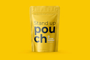 Stand Up Pouch Mockup Front view, a Cups & Container Mockup by easymock (Thumbnail 7 of 12)