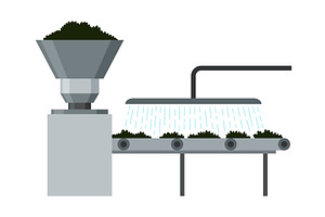 Olive washing equipment. Vector, an Illustration by the8monkey