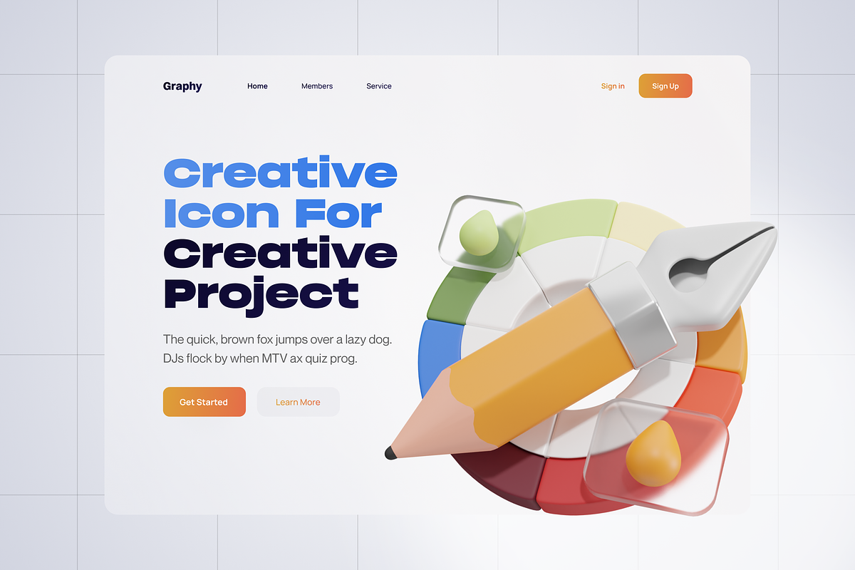 Graphic Design Tools 3D Icon Set, an Object 3D Model by Illustraly Design (Photo 6 of 8)