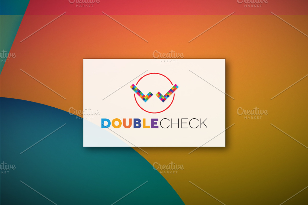 [68% off] Double Check - Logo Design, a Branding & Logo Template by ...