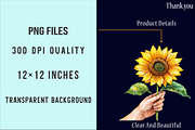 Watercolor Summer Sunflower Clipart, an Illustration by SinaCreation (Thumbnail 4 of 5)