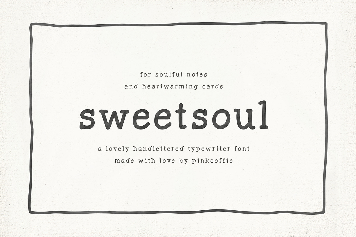 Sweetsoul | Handlettered Serif Font, a Serif Font by Pink Coffie (Photo 1 of 20)