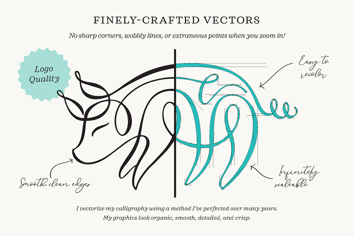 Animal Flourish Icons & Brushes, an Icon by Molly Suber Thorpe (Photo 4 of 11)