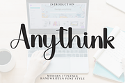 Anythink, a Handwritten Font by FreshTypeINK (Thumbnail 1 of 8)