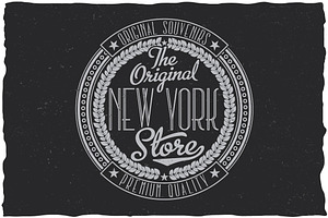 New York Label Typeface