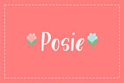 Posie, a Handwritten Font by Great Lakes Lettering (Thumbnail 1 of 6)