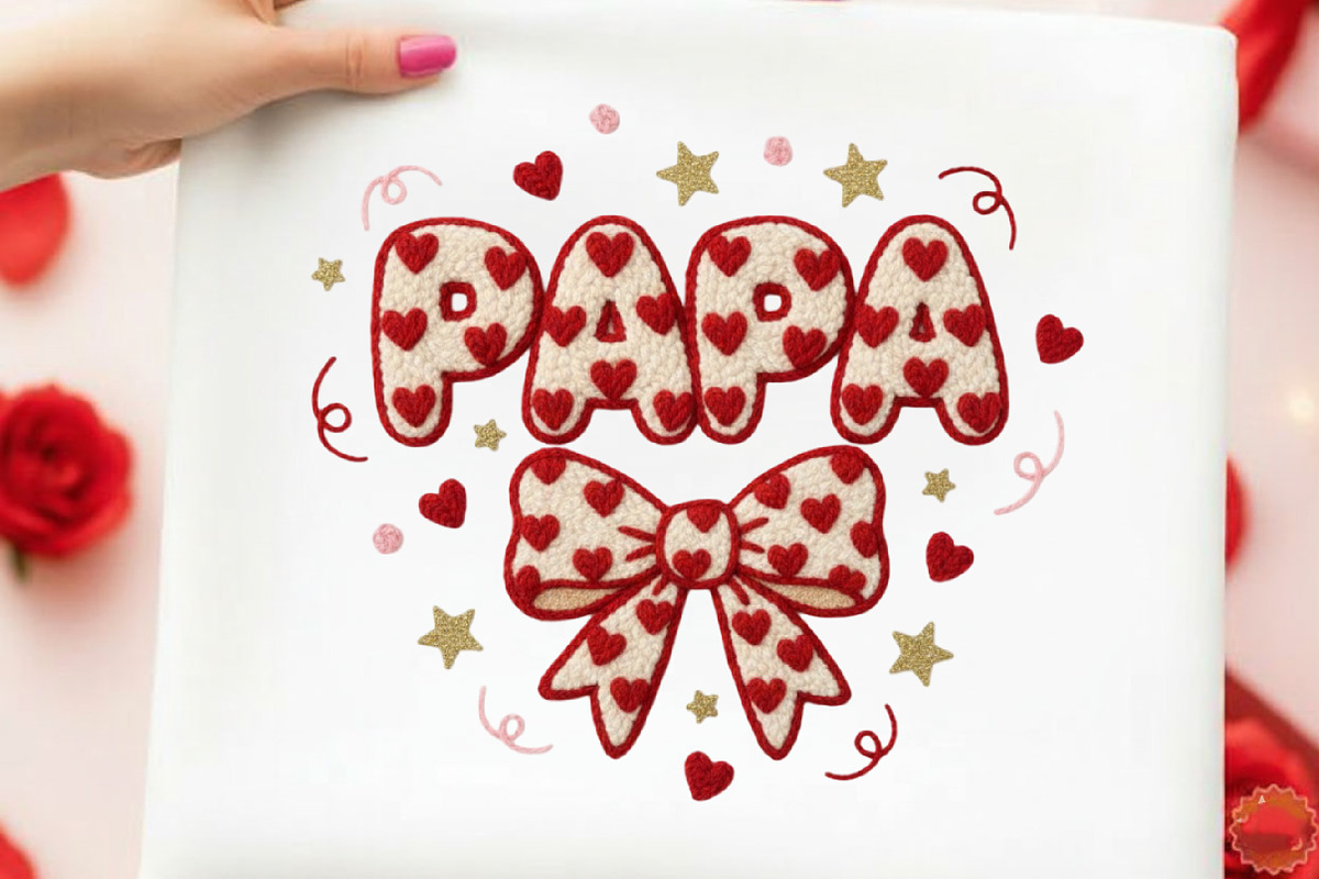 Faux Yarn Valentine’s Day Papa Png, an Illustration by designcity5 (Photo 5 of 9)