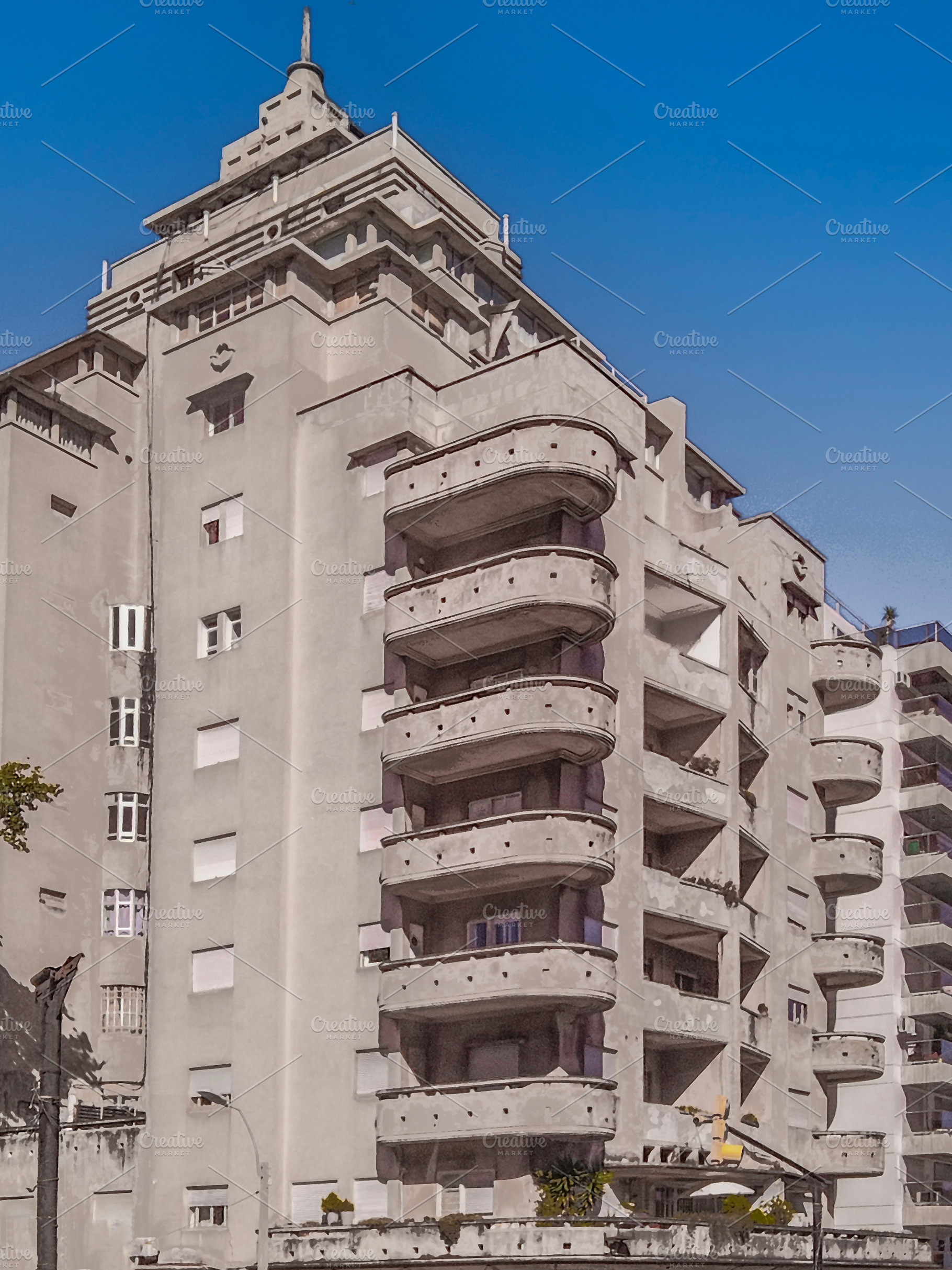 Eclectic style apartment building, montevideo city, uruguay, an Architecture Photo by DanFLCreativo