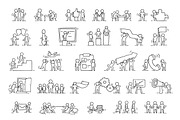 Cartoon teamwork icons set, an Icon by Sapunkele (Thumbnail 2 of 2)