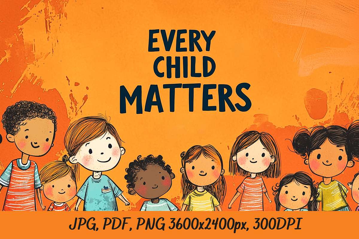 Every Child Matters | Orange T-Shirt, an Illustration by DesignHub (Photo 2 of 3)