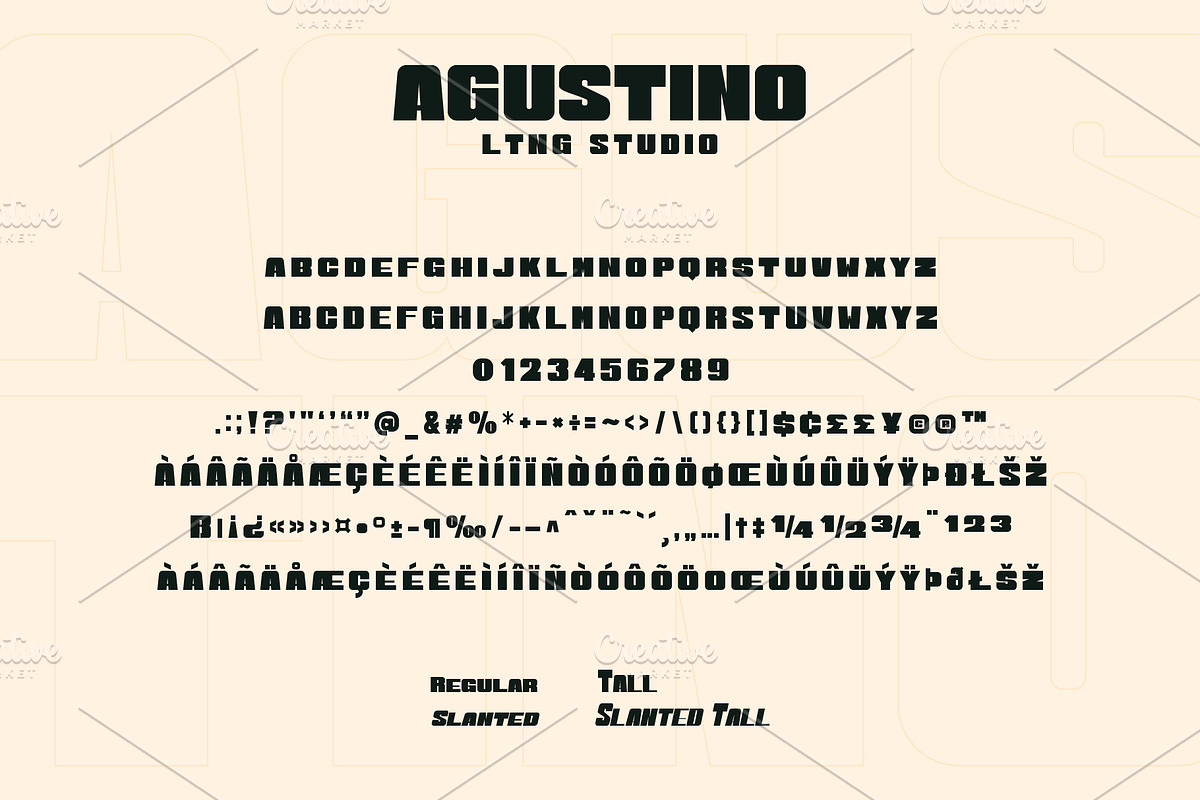 Agustino Chunky Font, a Blackletter Font by LTNG STUDIO (Photo 5 of 10)