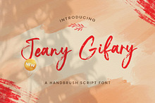 Jeany Gifary - Textured Brush Font
