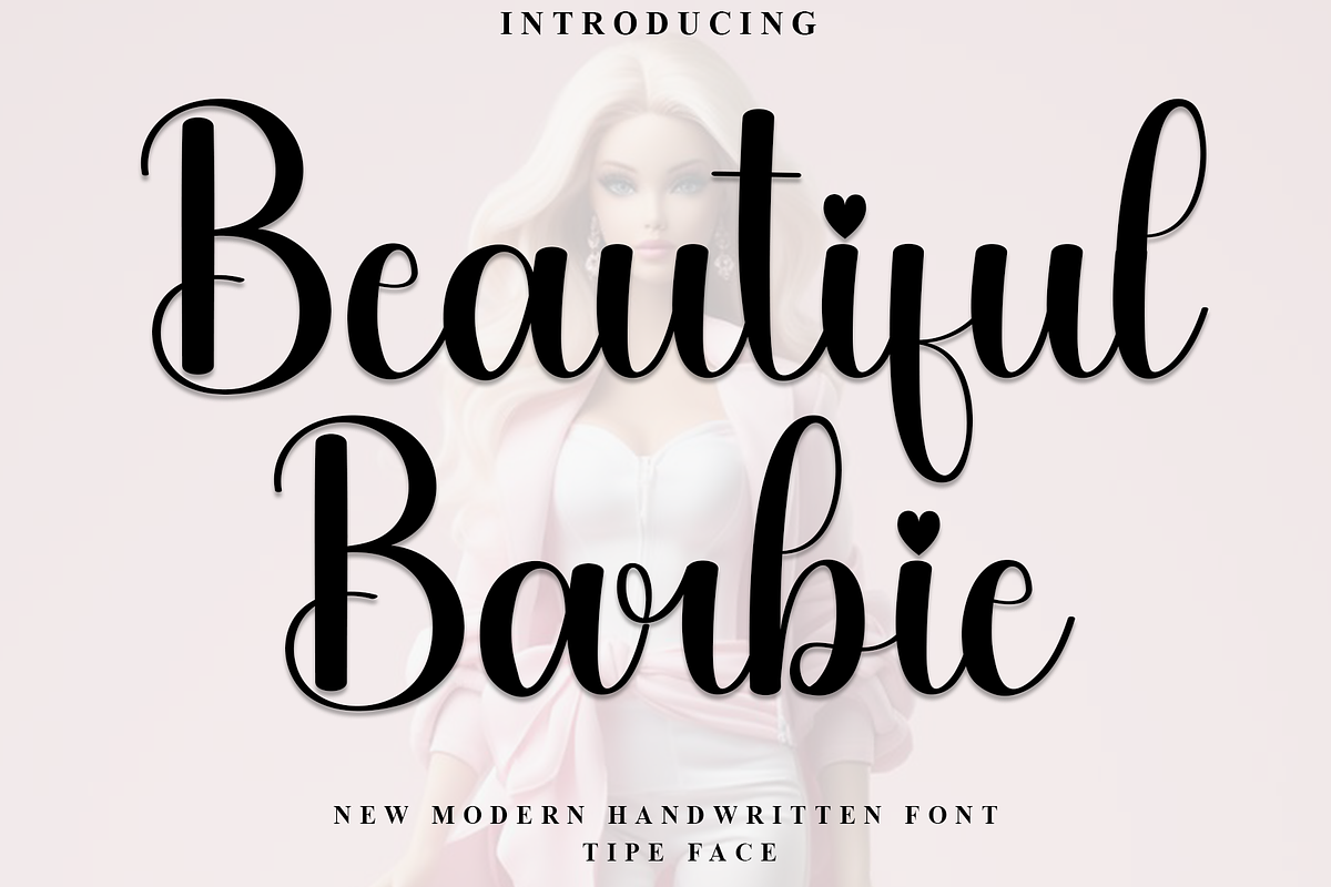 Beautiful Barbie, a Handwritten Font by InermediaSTUDIO (Photo 1 of 8)